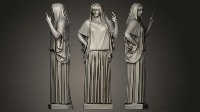 Statues antique and historical (VESTAE SACRVM, STKA_0671) 3D models for cnc